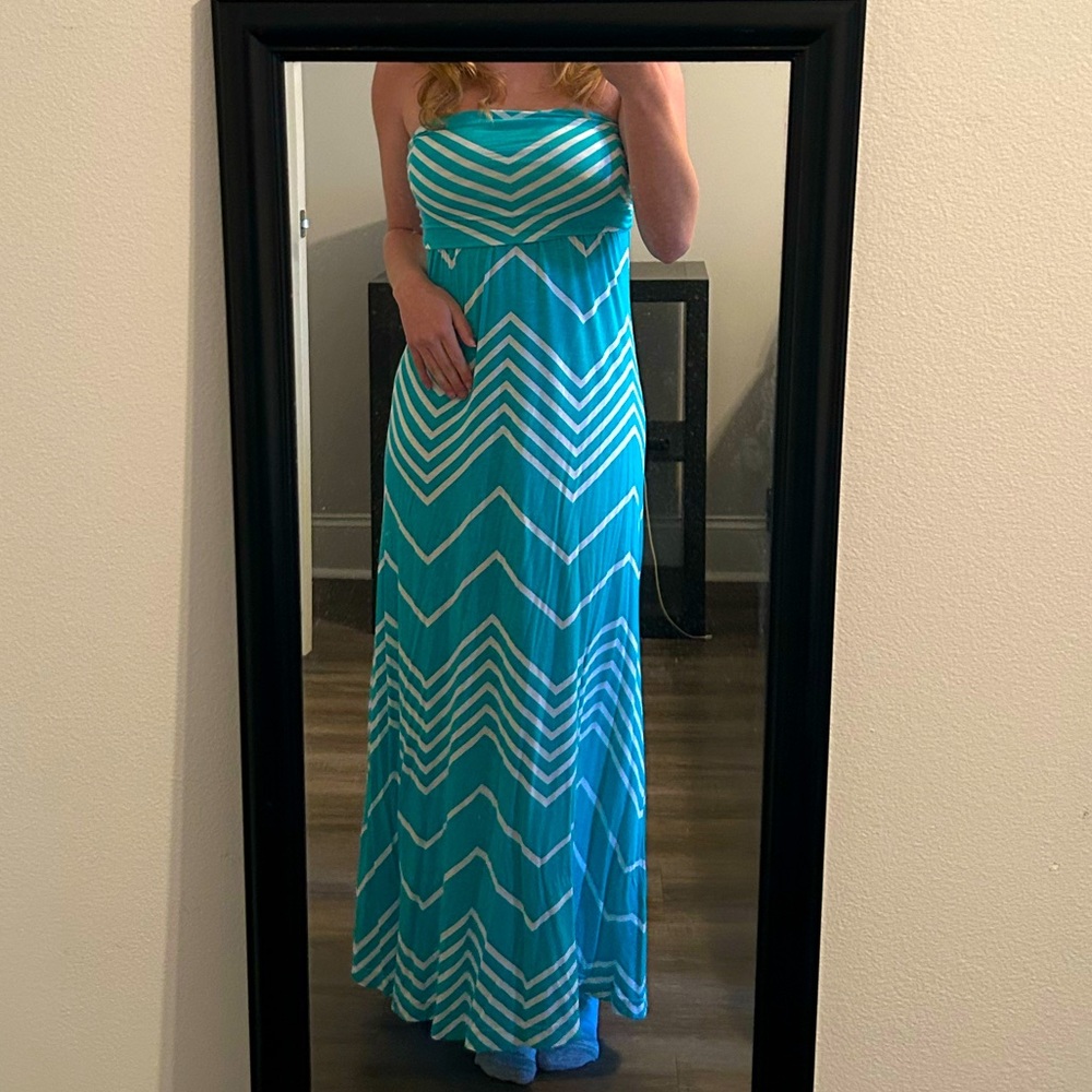 Blue Maxi Dress, Summer